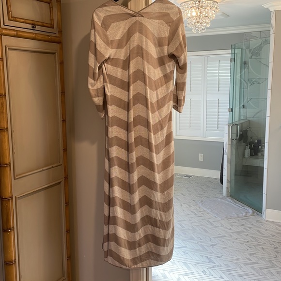 Garnet Hill Chevron Linen Duster XS - Picture 4 of 4